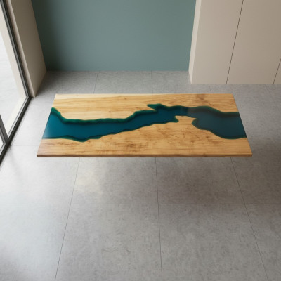Eettafel Ontwerp Tafel Hars Moderne Tafels Zee Rivier Meubels 181x80
