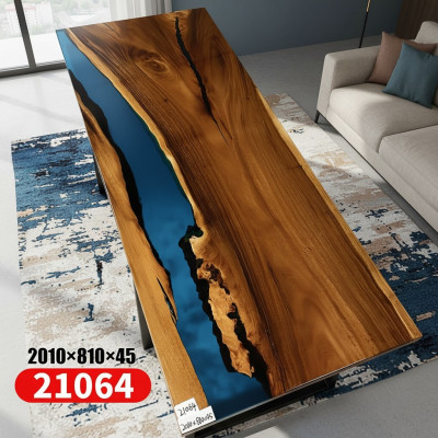 Rivier tafels Eettafel Ontwerptafel Moderne Zee Meubels 201x81 Epoxy