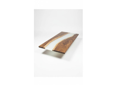 Epoxihars eettafel echt hout decor massief meubilair waterval epoxy tafel
