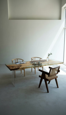 Luxe design tafel epoxyhars tafels eettafel 200x80 Massief houten meubels