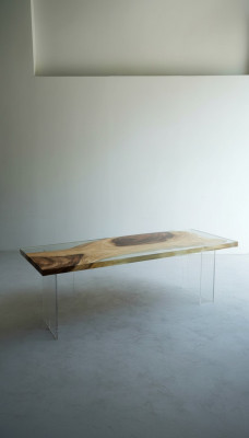 Luxe design tafel epoxyhars tafels eettafel 200x80 Massief houten meubels