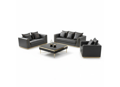 Luxe meubelbankstel bank bankstel 3 2 1 zitsbank met salontafel