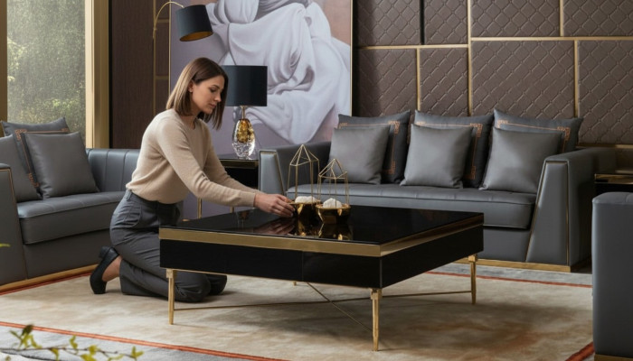 Luxe salontafel houten tafels woonkamer Hoogwaardige meubelen Bijzettafel