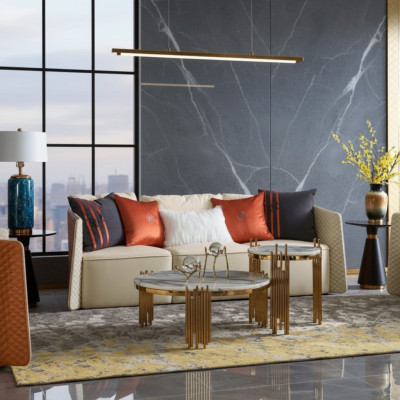 Driepersoons bank Bekleding Ontwerp Bank Moderne 3-zits Banken Woonkamer Meubels Banken