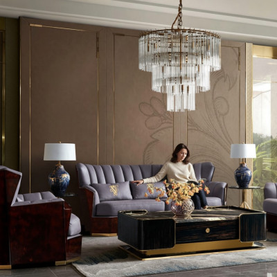 Leder bankstel 3-zits bank gestoffeerde banken design luxe bank meubels driezits nieuw