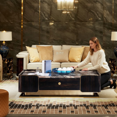 Driepersoonsbank Bekledingsontwerp Bank Moderne 3-zits Kamermeubels Luxe
