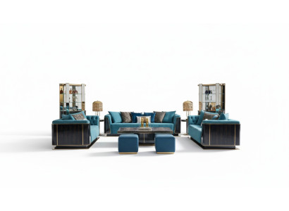 Luxe woonkamer meubels inclusief bankstel set salontafel ontwerper