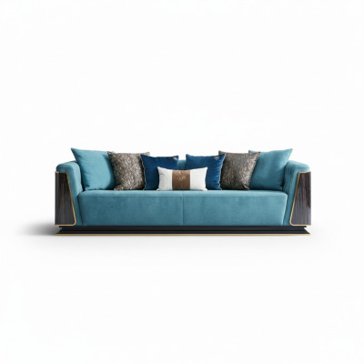 Grote xxl luxus bank bank bekleding zithoek 4-zitter banken Sofa's Stof Nieuw