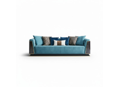 Grote xxl luxus bank bank bekleding zithoek 4-zitter banken Sofa's Stof Nieuw