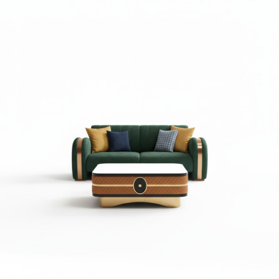 Bankstel 2-zits Luxe Designer Bank Nieuw Bankstel Luxe Gestoffeerde Bankstellen Tweezits Nieuw