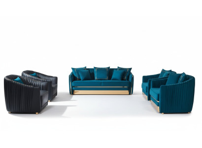 Sofaset 3-zitsbank Sofa Stoel Bank Bekleding Set Moderne Banken