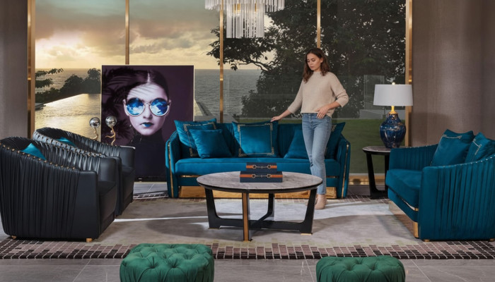 Ontwerper meubels bank Coch 3-zits gestoffeerde decor bankstellen woonkamer banken