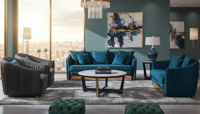 Ontwerper meubels bank Coch 3-zits gestoffeerde decor bankstellen woonkamer banken