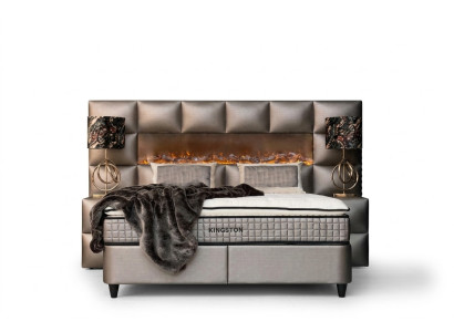 Bed 2x Nightstand 3-piece. Bedroom Set Design Modern Luxury Bed Frame