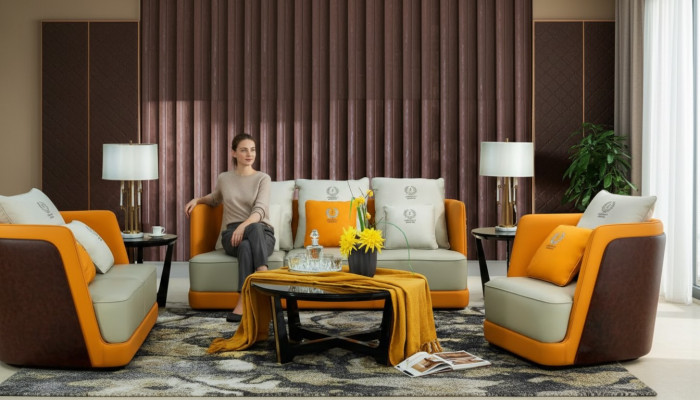Ontwerp meubels Bank Coch 3-zits bekleding woonkamer banken banken lederen driezitter
