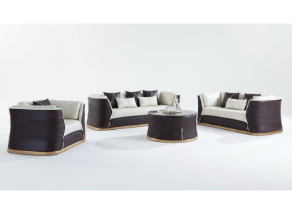 Bankstel 3-zits set design bank gestoffeerd banken modern luxe nieuw