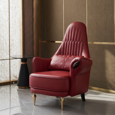Fauteuil Ontwerp Bank Bank Sofa Ontspan Lounge Leer Luxe TV Club Bekleden