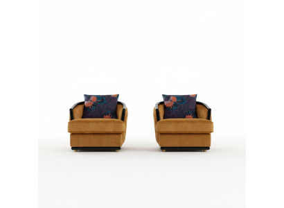 Ontwerp Fauteuil Stof Luxe Tv-bank 1-Zits Bank Ontspannen Lounge Club Bekleding