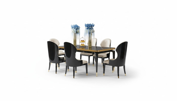 Ontwerp eetkamerstoel set metalen tafels stoelen 4x stoelen tafelset 4-delig.