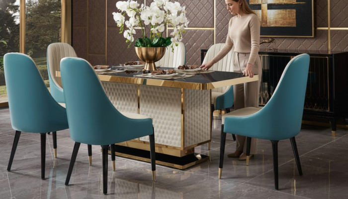 Eettafel 6x stoelen stoel eetkamer set eetgroep moderne meubels tafel