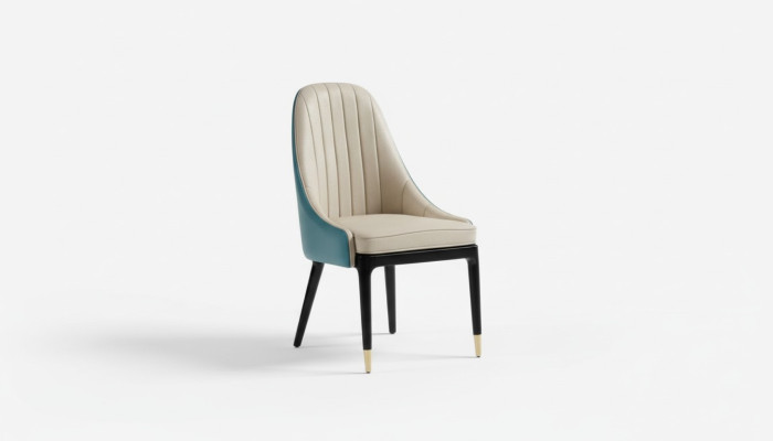 Eetkamer 1x stoel set zit echt stoelen gestoffeerde rugleuning ontwerper houten fauteuil nieuw