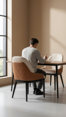 Fauteuil Stoel 1x Eetkamer Lounge Zitkamer Stoel Nieuw Leder Televisie