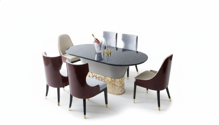 Compleet set eettafel 4x stoelen eetkamerset eetgroep houten tafel tafels