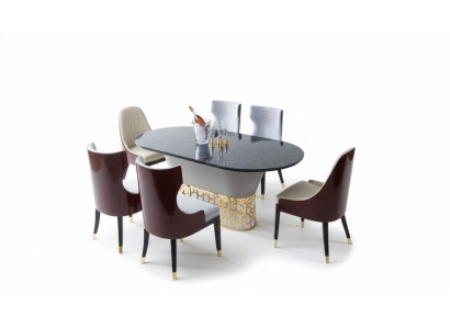 Compleet set eettafel 4x stoelen eetkamerset eetgroep houten tafel tafels
