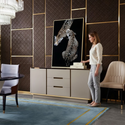 Ladeblok Houten Kast Dressoir Woonkamer Console Wandkasten
