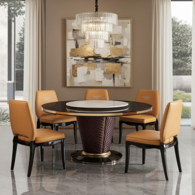 Ontwerper eetkamerstoelsettafels, fauteuils 4x stoelen, tafelsetgroep