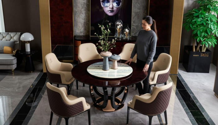 Designer stoel Luxe armstoel Gestoffeerde stoelen 1x fauteuil Woon- en eetkamer Leder