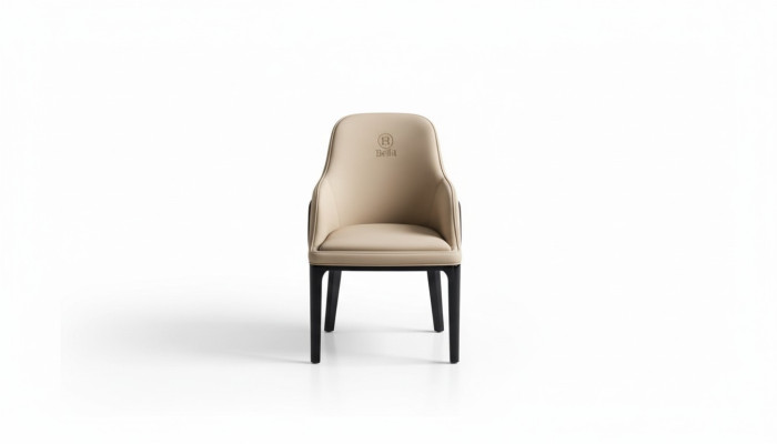 Designer stoel Luxe armstoel Gestoffeerde stoelen 1x fauteuil Woon- en eetkamer Leder