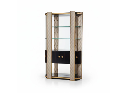 Ontwerper Vitrine Houten Kast Kasten Woonkamer Planken Kantoorplanken Glazen kast