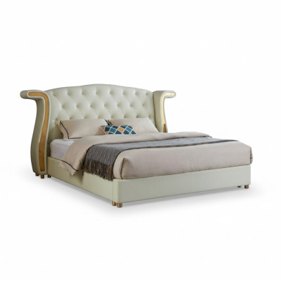 Polster Design Luxe Bed 180x200cm Bedden Leer Moderne Slaapkamer