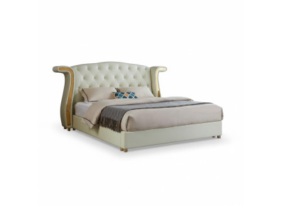 Polster Design Luxe Bed 180x200cm Bedden Leer Moderne Slaapkamer