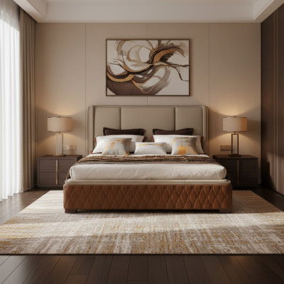 Ontwerp Lederen Bed Luxe Beklede Bedden Decor Dubbel Modern Huwelijk 180x200