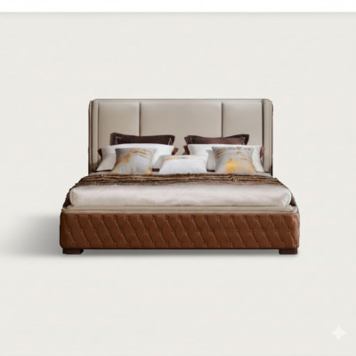 Ontwerp Lederen Bed Luxe Beklede Bedden Decor Dubbel Modern Huwelijk 180x200