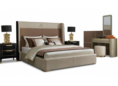 Ontwerp Slaapkamer 6-delige Complete set Bed Nachtkastje Kaptafel