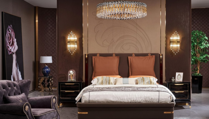 Luxe slaapkamermeubels 3-delige complete set Bed 2x nachtkastjes Modern