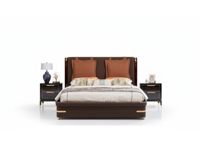 Luxe slaapkamermeubels 3-delige complete set Bed 2x nachtkastjes Modern