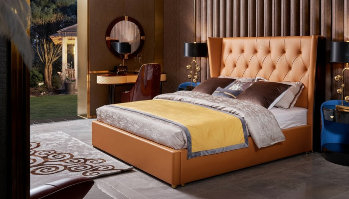 Klassiek bedframe slaapkamer meubeldesign bedden 3-dlg. set garnituur