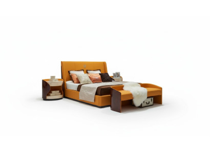 Luxe slaapkamer tweepersoonsbed bed 180x200cm leer Nieuwe hotelbedden
