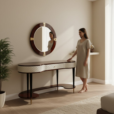 Kaptafel Spiegel Luxe Console Ladenkast Slaapkamer Kaptafel Ladenkasten