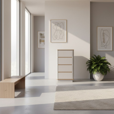 Kommode Decoratief dressoir ladenkast dressoirs 5 laden hoge kast