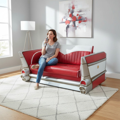 Sofa bank diner Cadillac Verenigde Staten Deco Auto Bank bekleding Sofa's Couch Auto Amerika