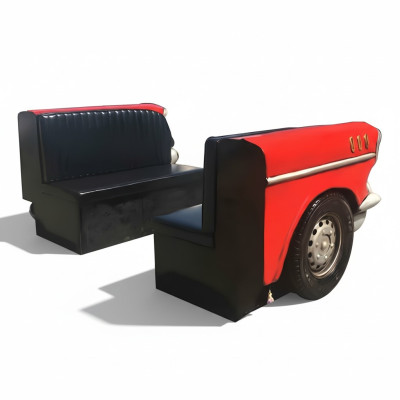 Dubbele Auto Bank Diner Bank Bank Auto Meubels VS Inrichting Decoratie Model Leder