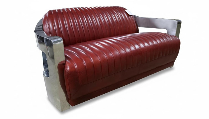 Design Club 2-zitsbank leren bank driezitter vintage leer tweezitsbanken