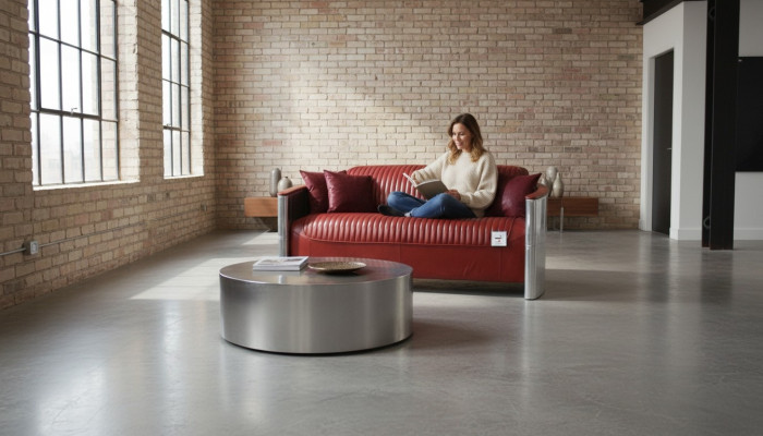 Leren sofa bank bekleding bank aluminium driezits vintage luxe meubels banken nieuw