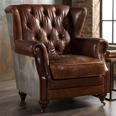Ohrensessel Mooie Vintage Chesterfield Oorfauteuil Clubsessel