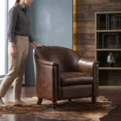Clubsessel Vintage Leder Ledersessel Sessel Designsessel Echtleder Retro Sofa Zitsstoel Vintage Leer Lederen fauteuil Stoel Designstoel Echt leer Retro Bank